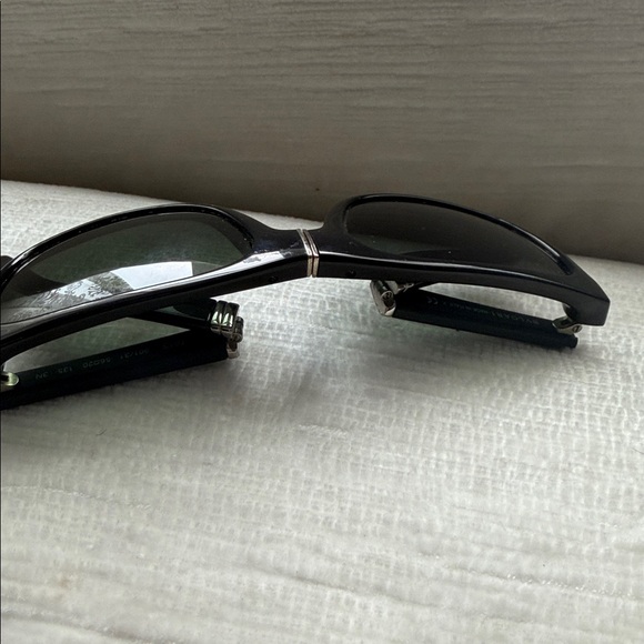 Bvlgari Polarized Black Matt Sunglasses with Silver Accents - Picture 6 of 9